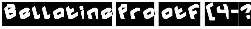 Bellatine Pro otf (4字体转换